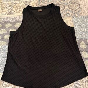 CALIA by Carrie Underwood Textured Black Tank Top